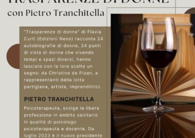 EVENTO 8 MARZO 2024 - TRASPARENZE DI DONNA - OSTERIA RABEZZANA (TO)